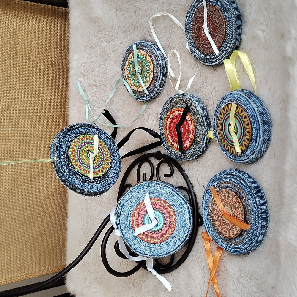 New, Denim Ornaments